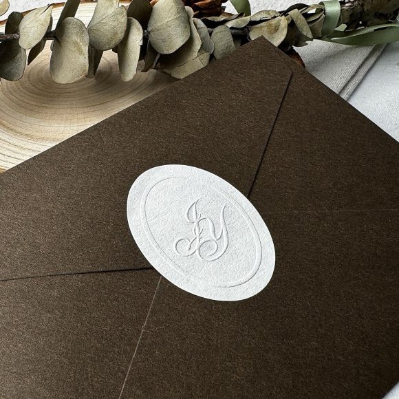 Custom Brand Name Color Printing 3d logo Embossed Matte Textured Paper Adhesive Stickers Cosmetics Box Seal Labels - Image 6